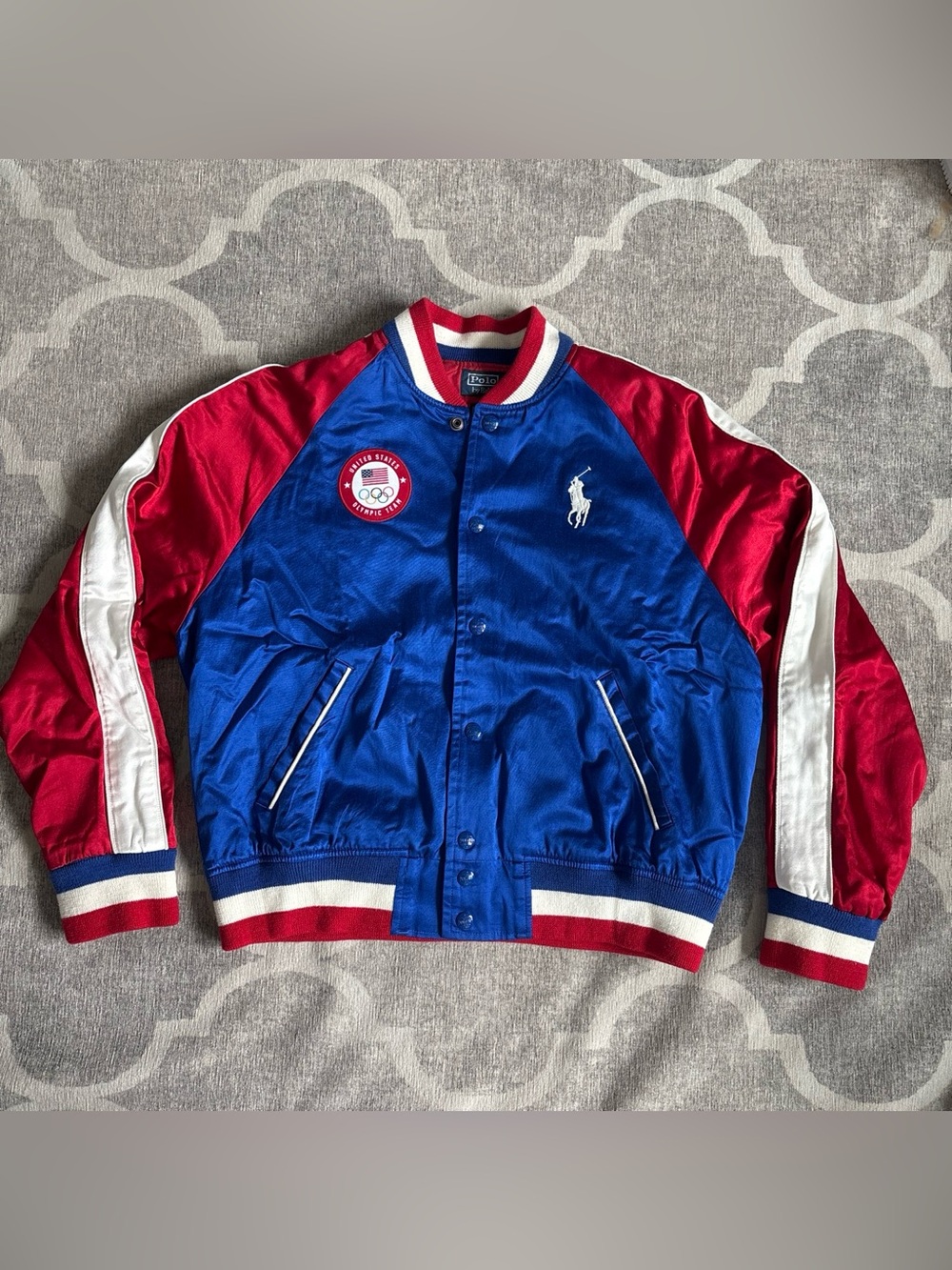 Polo Ralph Lauren Satin Souvenir USA Olympic Jacket M